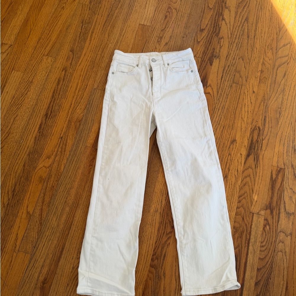 Blank NYC Women's Straight Leg White Jeans